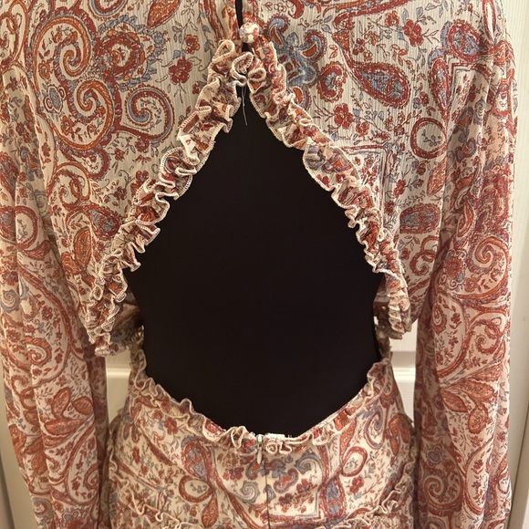 Venus Floral Paisley V-Neck Dress, Size 18 - Picture 3 of 6